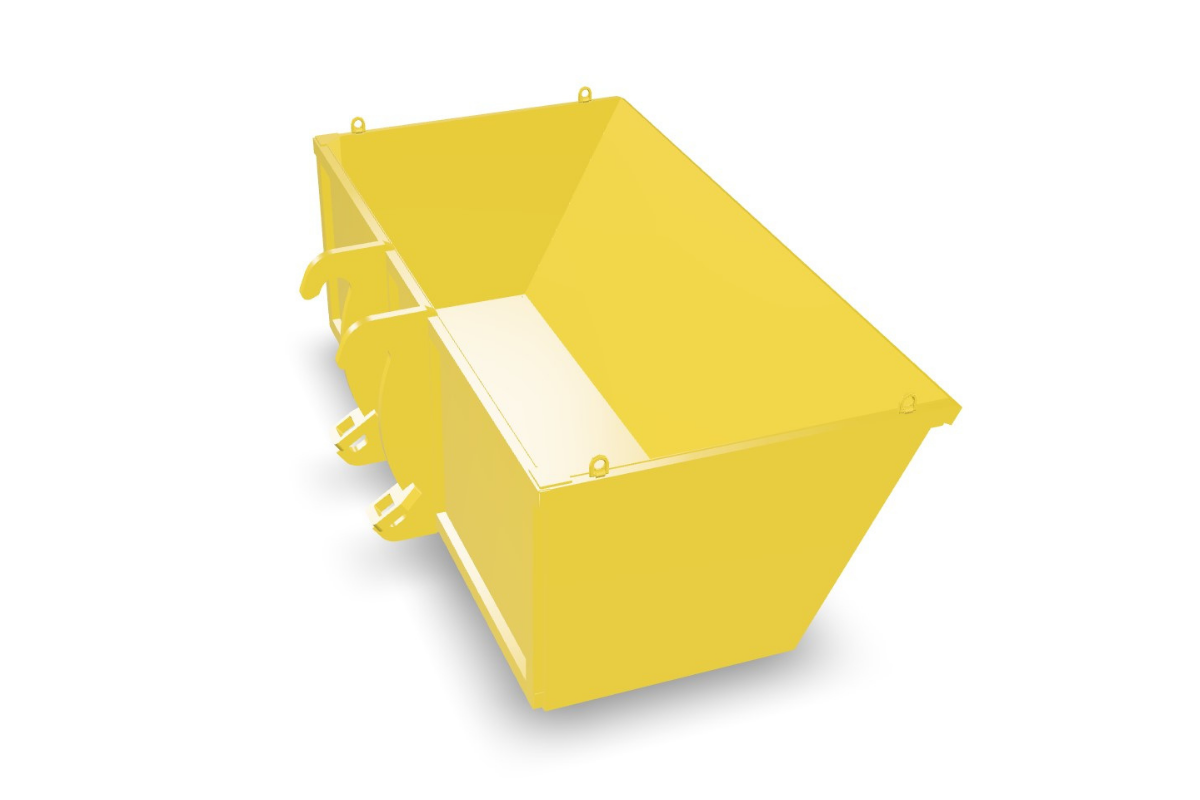 Volvo L120 Skip Bin Attachment- With CAT 930H Fusion Attachment ...